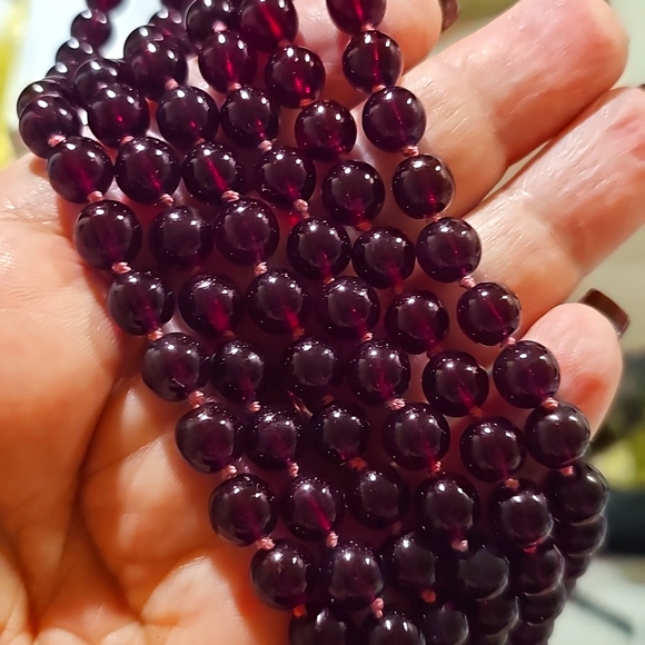 Vintage Nolan Miller Garnet Necklace - Picture 6 of 7